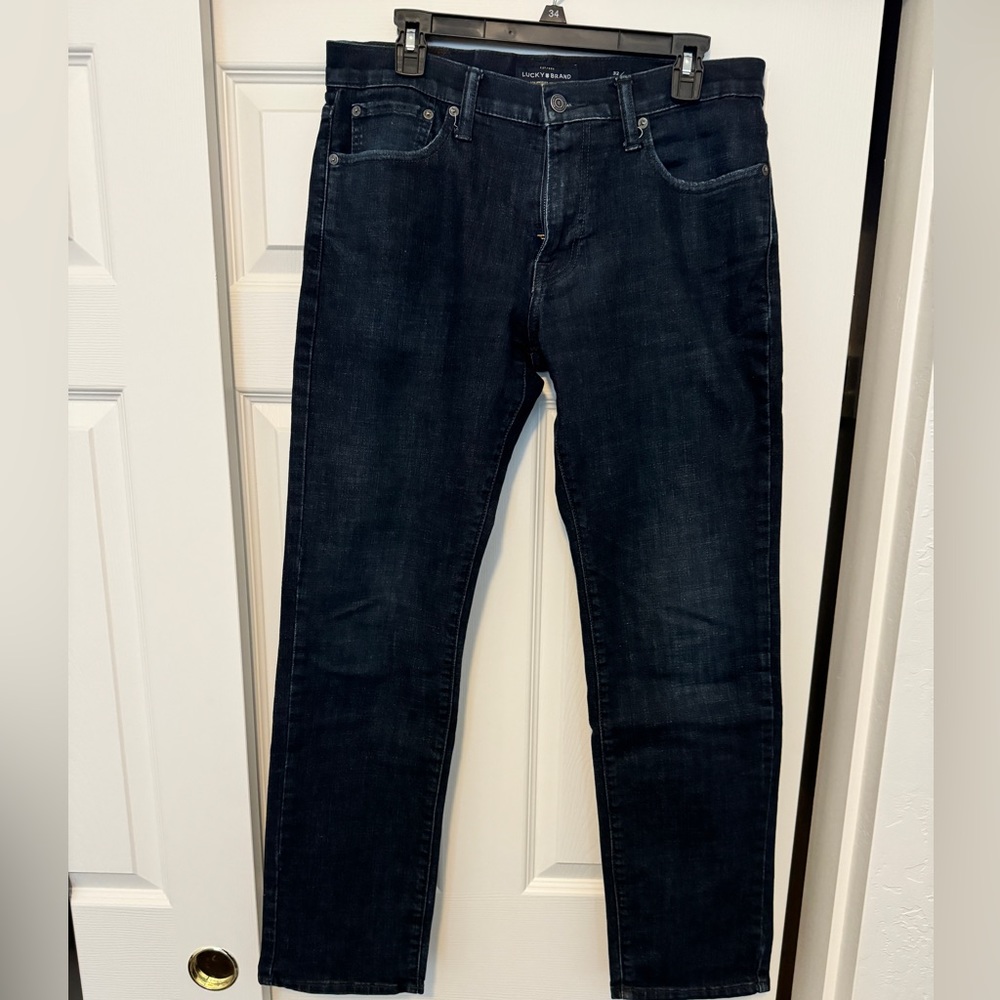 Lucky Brand 221 Original Straight Leg Dark Wash Blue Jeans Men’s 32 x 32